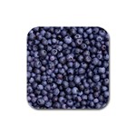 BLUEBERRIES 3 Rubber Square Coaster (4 pack) 