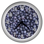 BLUEBERRIES 3 Wall Clocks (Silver) 