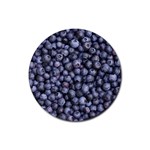 BLUEBERRIES 3 Rubber Coaster (Round) 