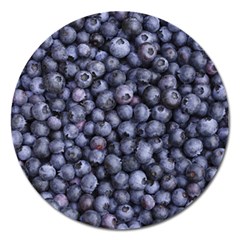 Blueberries 3 Magnet 5  (round) by trendistuff