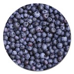 BLUEBERRIES 3 Magnet 5  (Round)