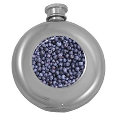 Blueberries 3 Round Hip Flask (5 Oz) by trendistuff