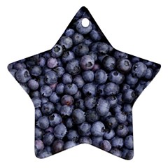 Blueberries 3 Star Ornament (two Sides) by trendistuff