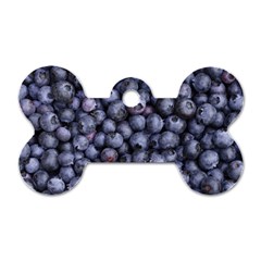 Blueberries 3 Dog Tag Bone (one Side) by trendistuff