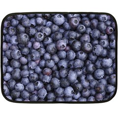 Blueberries 3 Double Sided Fleece Blanket (mini)  by trendistuff