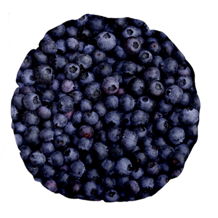 BLUEBERRIES 3 Large 18  Premium Round Cushions