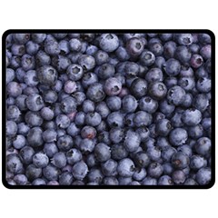 Blueberries 3 Double Sided Fleece Blanket (large)  by trendistuff