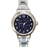 BLUEBERRIES 4 Round Italian Charm Watch