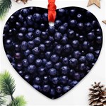 BLUEBERRIES 4 Ornament (Heart)