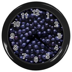 Blueberries 4 Wall Clocks (black) by trendistuff