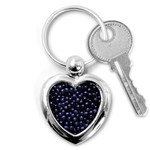 BLUEBERRIES 4 Key Chains (Heart) 