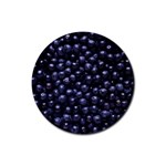 BLUEBERRIES 4 Rubber Coaster (Round) 