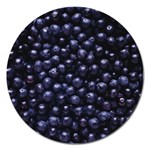 BLUEBERRIES 4 Magnet 5  (Round)