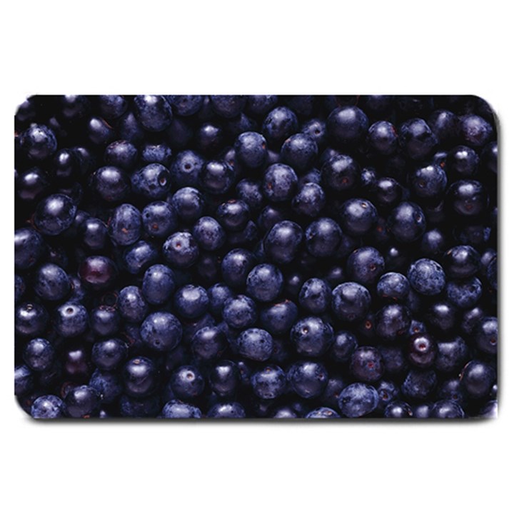 BLUEBERRIES 4 Large Doormat 