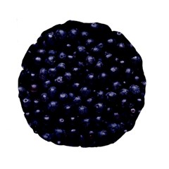 Blueberries 4 Standard 15  Premium Round Cushions by trendistuff