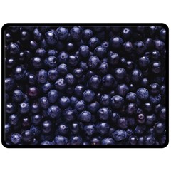 Blueberries 4 Double Sided Fleece Blanket (large)  by trendistuff