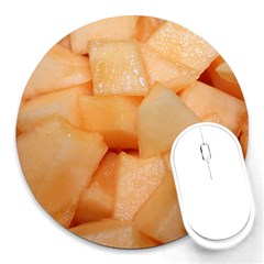 Cantaloupe Round Mousepads by trendistuff