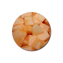 Cantaloupe Rubber Coaster (round)  by trendistuff