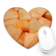 Cantaloupe Heart Mousepads by trendistuff