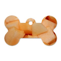 Cantaloupe Dog Tag Bone (one Side) by trendistuff