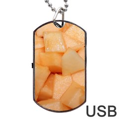 Cantaloupe Dog Tag Usb Flash (two Sides) by trendistuff