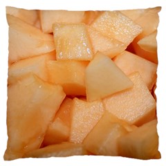 Cantaloupe Large Flano Cushion Case (two Sides) by trendistuff