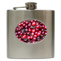 Cherries 1 Hip Flask (6 Oz) by trendistuff