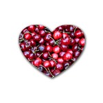 CHERRIES 1 Rubber Coaster (Heart)  Front