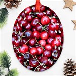 CHERRIES 1 Ornament (Oval Filigree) Front