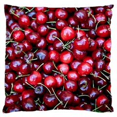 Cherries 1 Large Flano Cushion Case (one Side) by trendistuff