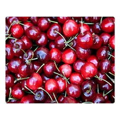 Cherries 1 Double Sided Flano Blanket (large)  by trendistuff