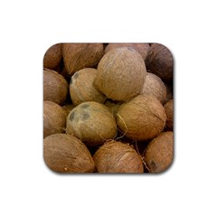 Coconuts 2 Rubber Coaster (square)  by trendistuff