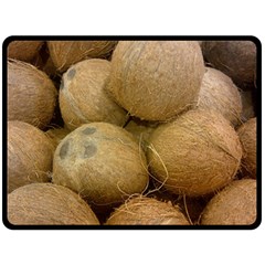 Coconuts 2 Fleece Blanket (large)  by trendistuff