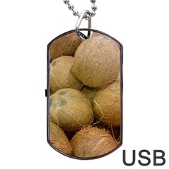 Coconuts 2 Dog Tag Usb Flash (one Side) by trendistuff