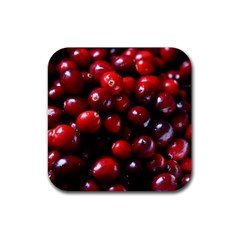 Cranberries 1 Rubber Coaster (square)  by trendistuff