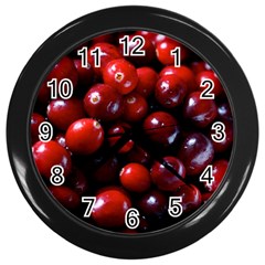 Cranberries 1 Wall Clocks (black) by trendistuff