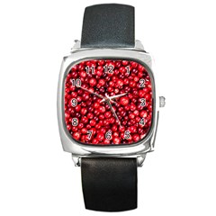 Cranberries 2 Square Metal Watch by trendistuff