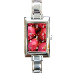 Dragonfruit Rectangle Italian Charm Watch by trendistuff