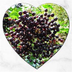 Elderberries Jigsaw Puzzle (heart) by trendistuff