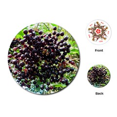 Elderberries Playing Cards (round)  by trendistuff