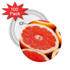 Grapefruit 1 2 25  Buttons (100 Pack)  by trendistuff