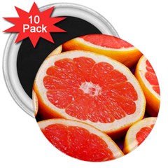 Grapefruit 1 3  Magnets (10 Pack)  by trendistuff