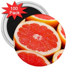 Grapefruit 1 3  Magnets (100 Pack) by trendistuff