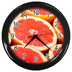 Grapefruit 1 Wall Clocks (black) by trendistuff