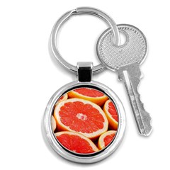 Grapefruit 1 Key Chains (round)  by trendistuff