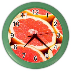 Grapefruit 1 Color Wall Clocks by trendistuff