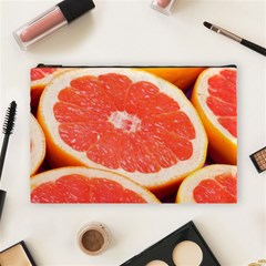 Grapefruit 1 Cosmetic Bag (large)  by trendistuff