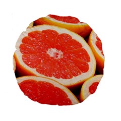 Grapefruit 1 Standard 15  Premium Round Cushions by trendistuff