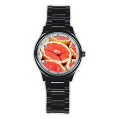 Grapefruit 1 Stainless Steel Round Watch