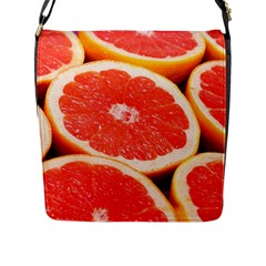 Grapefruit 1 Flap Messenger Bag (l)  by trendistuff